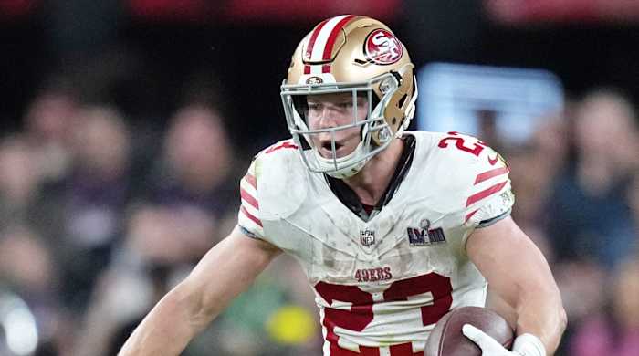 49ers running back Christian McCaffrey